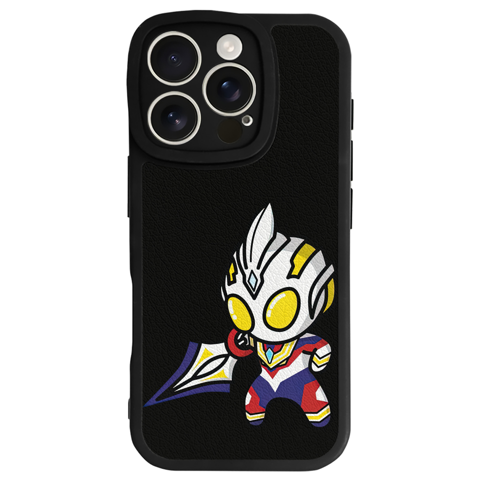 （画像用） ウルトラマン Ultraman 【iPhone 16シリーズ対応】シリコンスマホケース（レザー調） 材質：シリコン